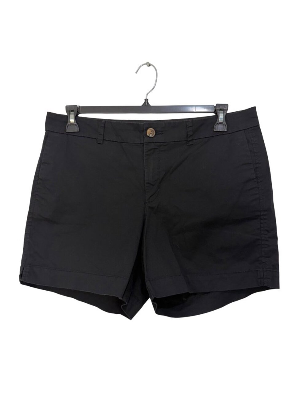Old Navy Womens Black Everyday Shorts Size 12 Cotton Blend Made In Vietnam